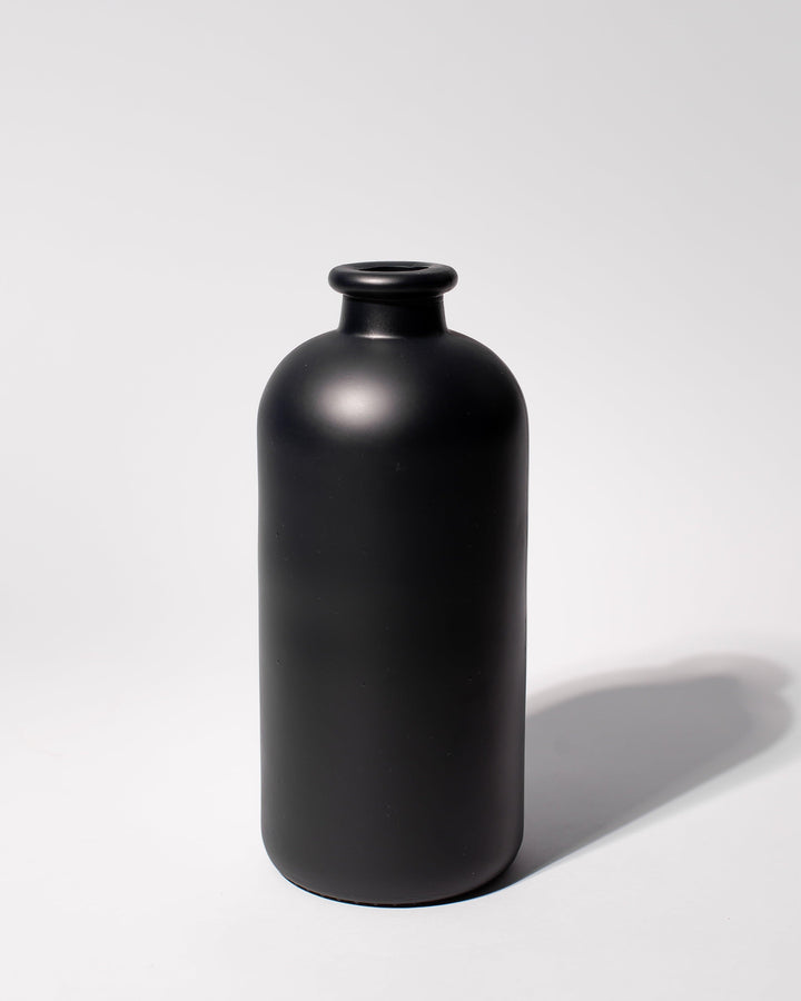 NOVA GLASS VASE - MATT BLACK - Decovasse